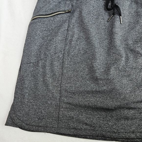 Tangerine Skort Size XXL 2XL Drawstring Waist Zip Pockets Gray Athleisure Pullon - Picture 7 of 14